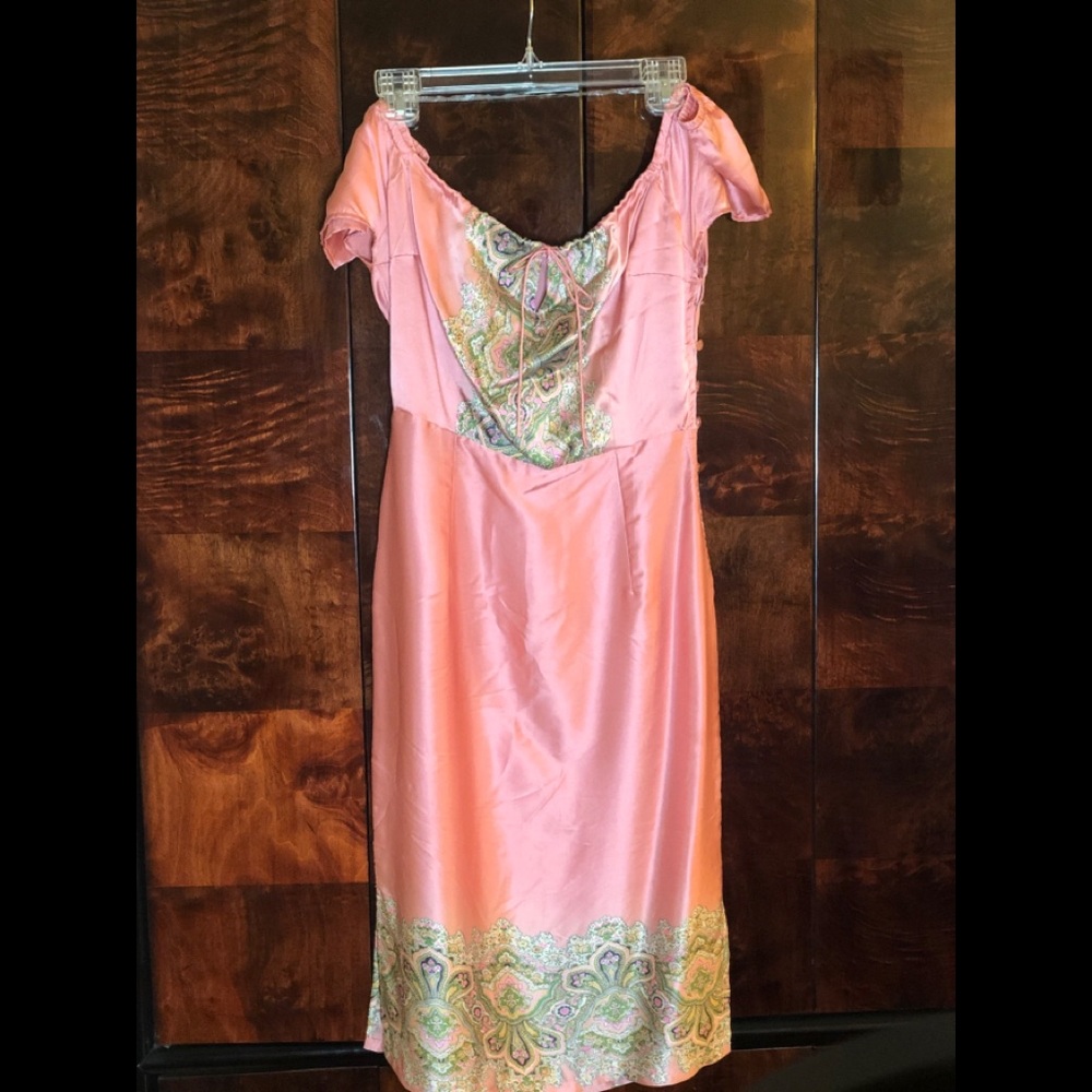 Vintage  mid 60’s Pink Silk Dress.